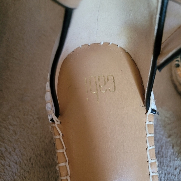 Cabi wedge espadrille sandals size 8 - Picture 8 of 12
